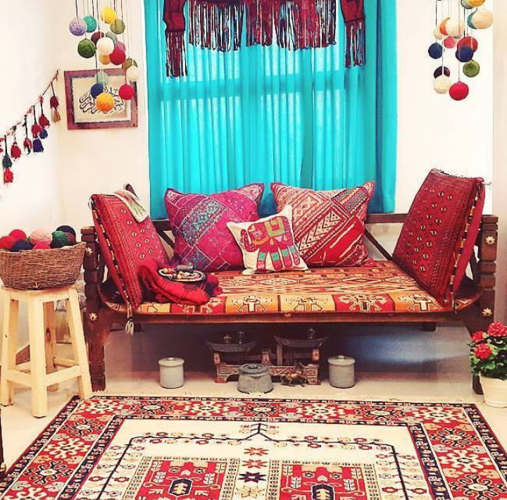 اتاق نشیمن سنتی ایرانی