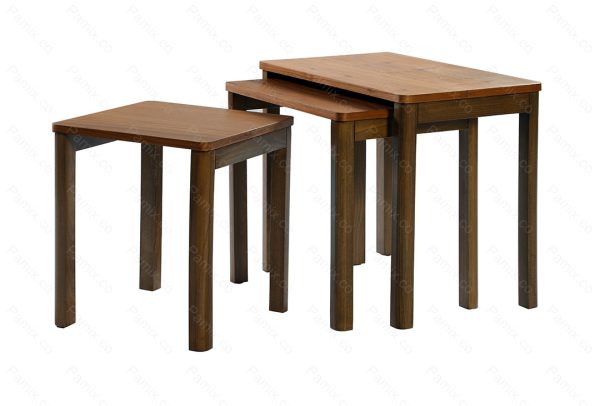 میز-عسلی-سه-پارچه-مربعی-با-پایه-های-قابل-مونتاژ-مدل