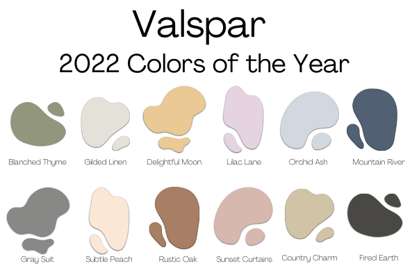 رنگ‌های انتخابی والسپار برای سال 2022